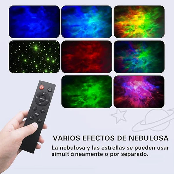 Proyector "AstroPRO" -  (Proyecta galaxia, nebulosa, estrellas, temporizador y control remoto)